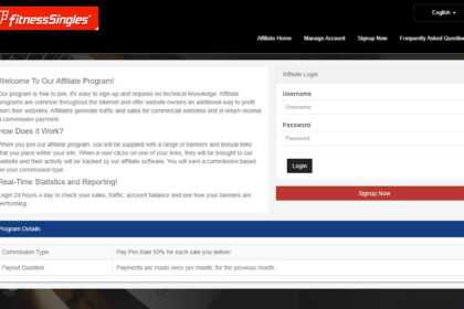 Fitness Singles Affiliates Program Review: 50% Commission for Every New Paid Subscriber