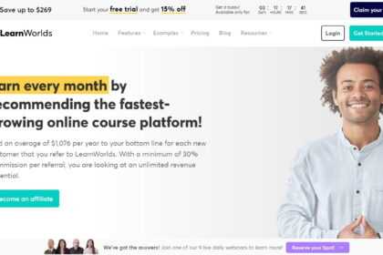 LearnWorlds Affiliates Program Review: 25% Recurring Commission per Referral