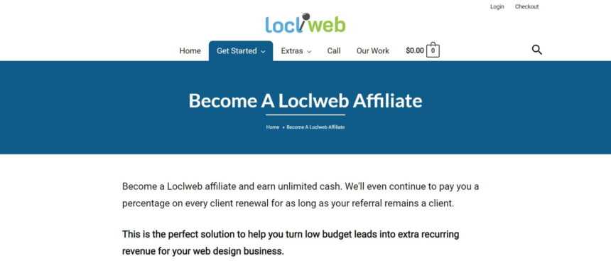 Loclweb Affiliates Program Review: 20% Recurring Commission on Each Sale