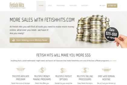 Fetish Hits Affiliates Program Review: Earn $25-$40 pps, 20%-70% revshare