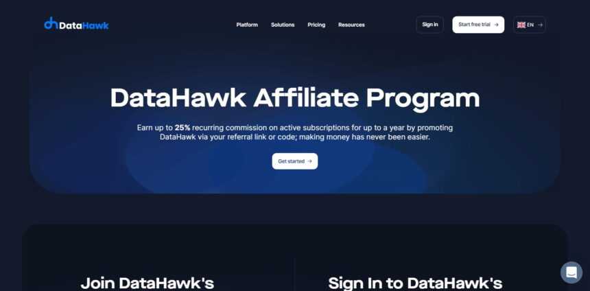 DataHawk Affiliates Program Review: 25% Recurring Commission