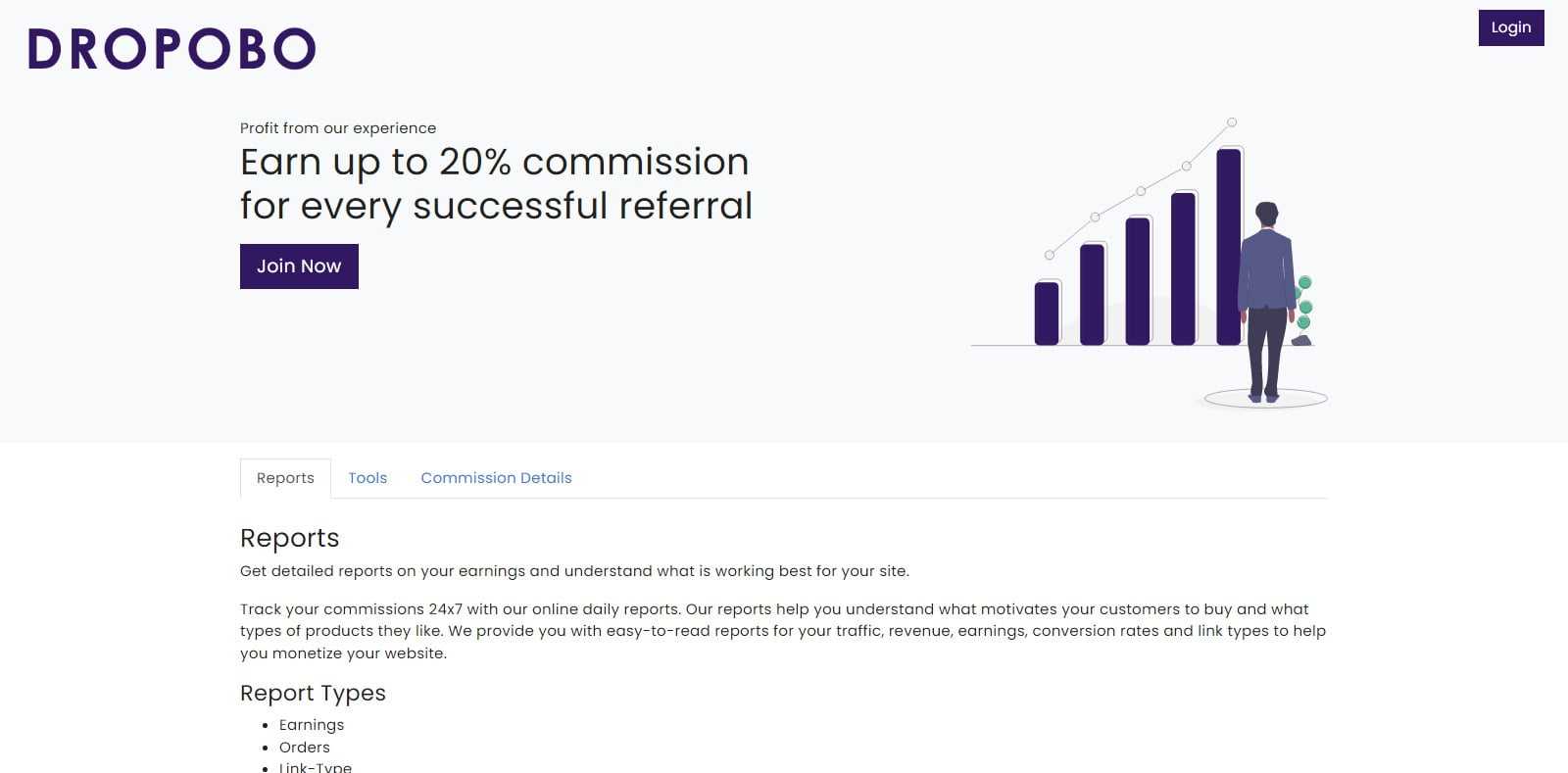 Dropobo Affiliate Program Review: 20% Commission on Each sale