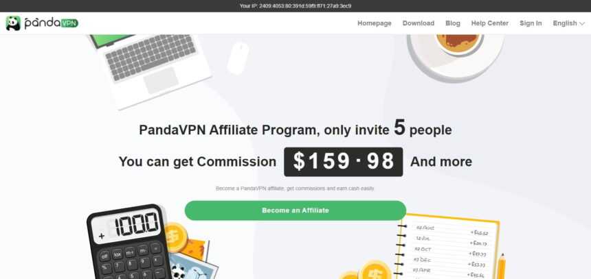 Panda VPN Affiliates Program Review: 30%-100% on Each Sale