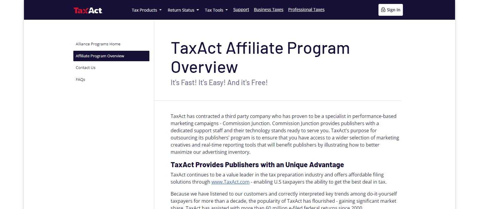 TaxAct Affiliate Program Review: Earn Up to 15% per Sale