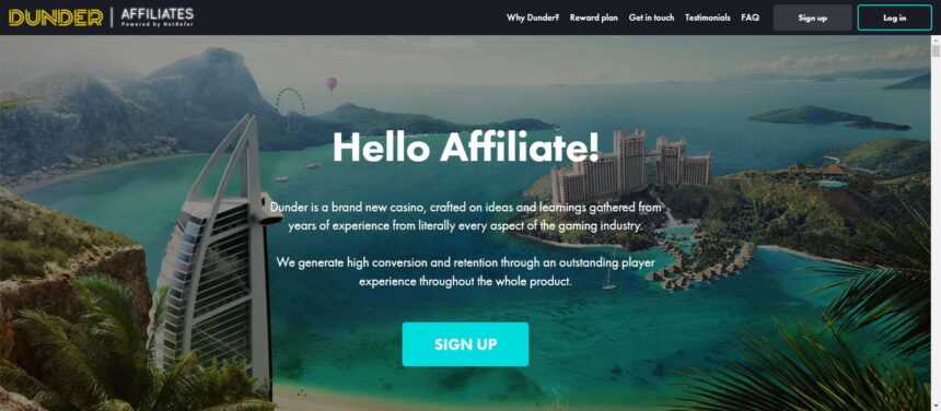 Dunder Affiliate Program Review: Earn Up To 25% - 45% Revshare
