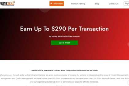 Sprintzeal Affiliates Program Review: Earn Up To $290 Per Transaction