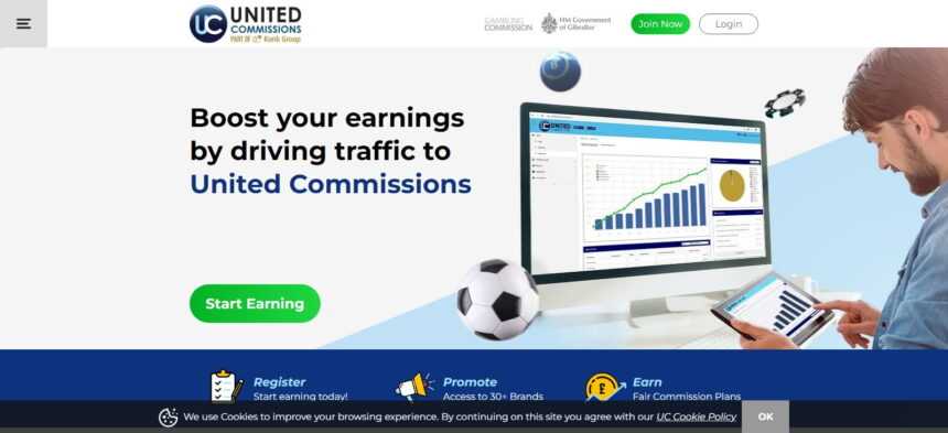 United Commissions Affiliates Program Review: Earn Up to 25% - 45% Revshare