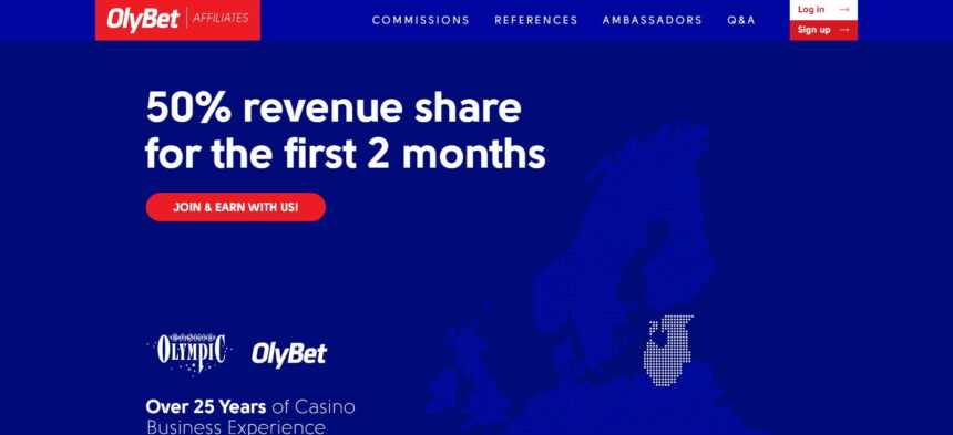 OlyBet Affiliates Program Review: 50% revshare for the First 2 Months