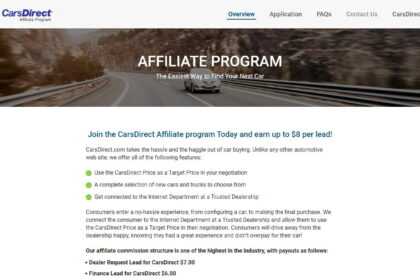 CarsDirect Affiliates Program Review: Earn Up To $6 - $7 Per Lead