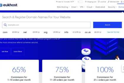 Eukhost Affiliates Program Review: 65%-100% Commission Per Sale