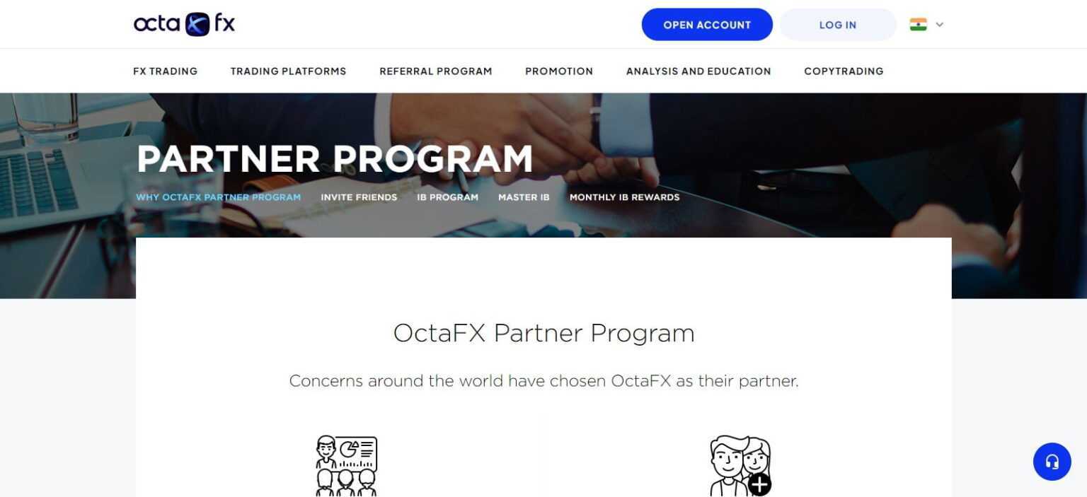OctaFX Affiliates Program Review: Earn Up to 12$ per lot