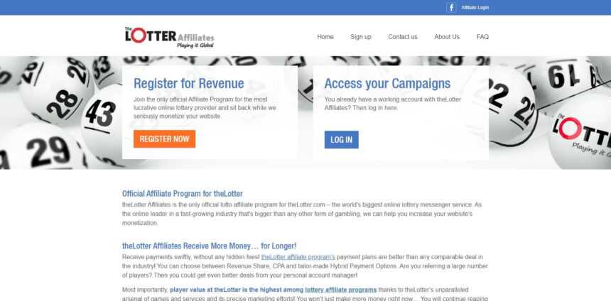 The Lotter Affiliates Program Review: Earn Up To 15% Revshare