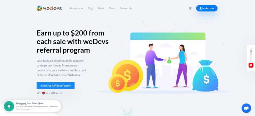 WeDevs Affiliates Program Review: Earn Up 20% Commission