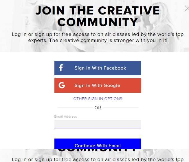 How To Signup At CreativeLive Platform 