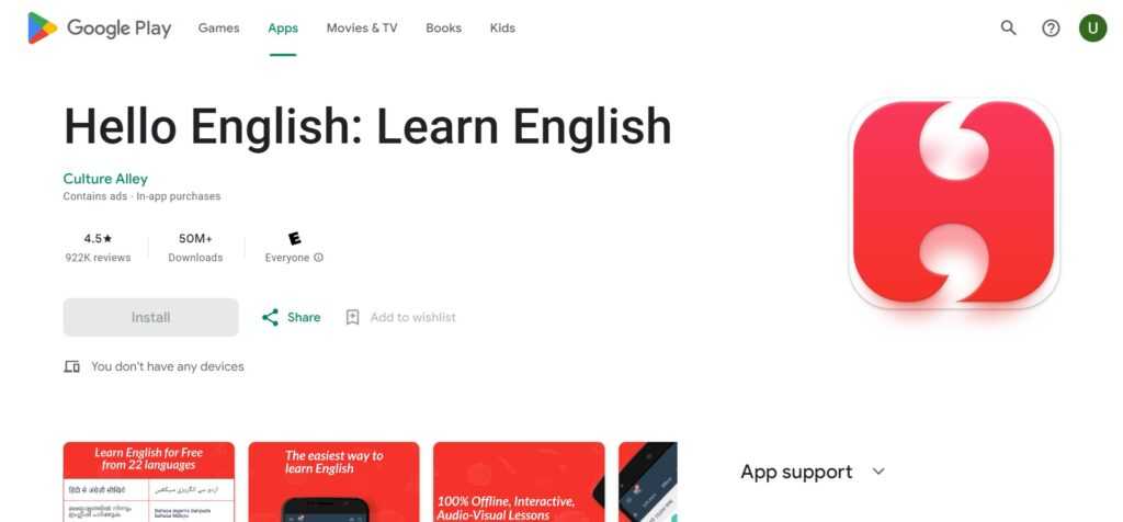 Hello English (Best English Speaking App)