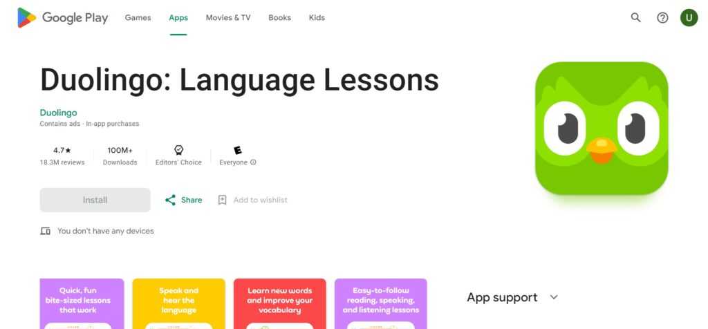 Duolingo (Best English Speaking App)