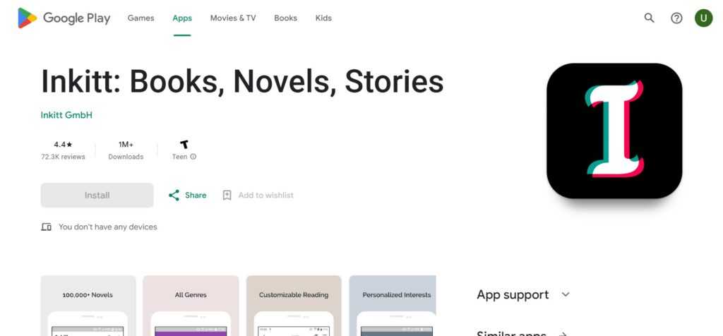  Inkitt (Best App To Read Books For Free)