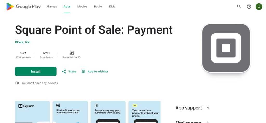 Square (Best Paypal Alternative Apps)