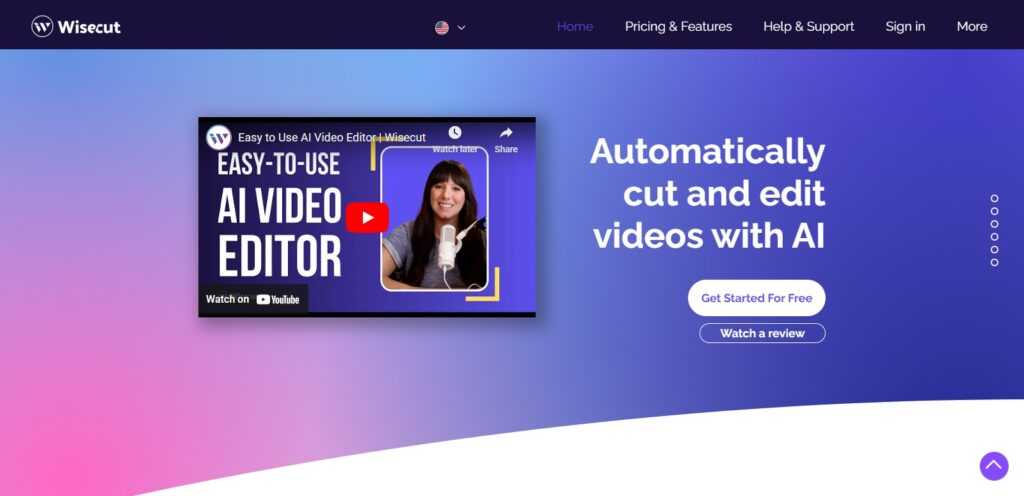 Wisecut (Best Ai Tools For Youtube)