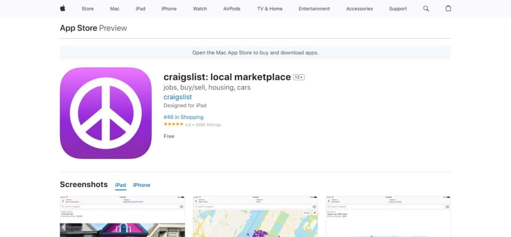 Craigslist (Best App For Rent House)