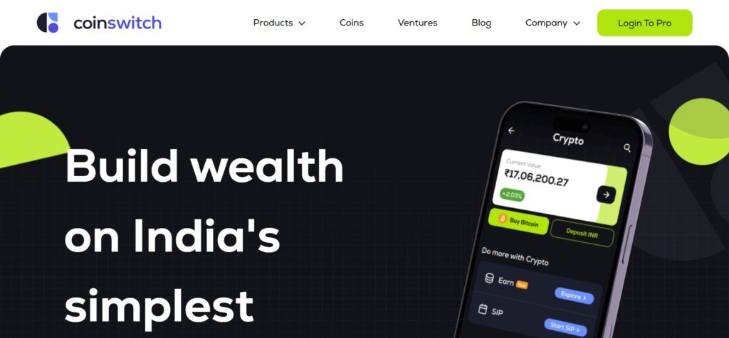 CoinSwitch Kuber (Best App For Crypto Trading In India)