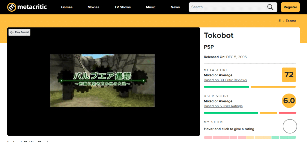 Tokobot (Best PSP Platformers of All Time)