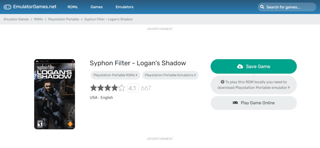 Syphon Filter: Logan’s Shadow