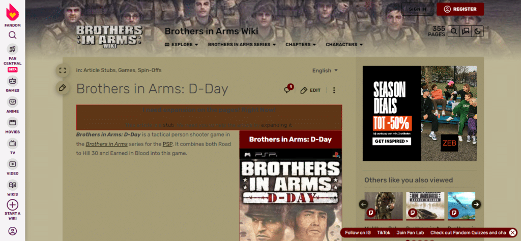 Brothers in Arms: D-Day (Best PSP Shooting Games of All Time)