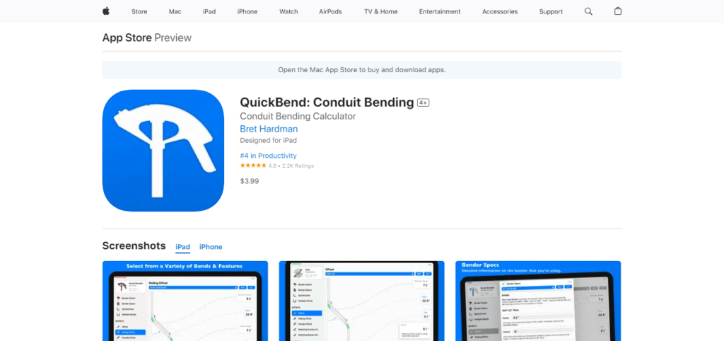 Quickbend: Conduit Bending Calculator