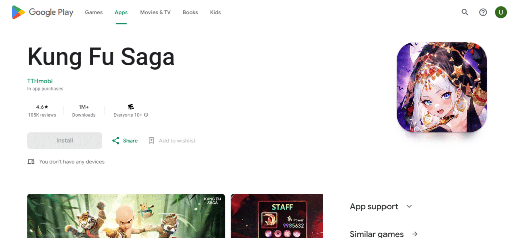 Kung Fu Saga (Best Game In Play Store)