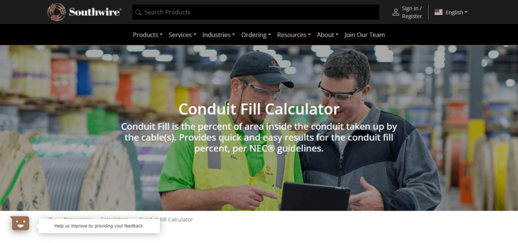 Southwire® Conduit Fill Calculator (Best Apps For Electricians)