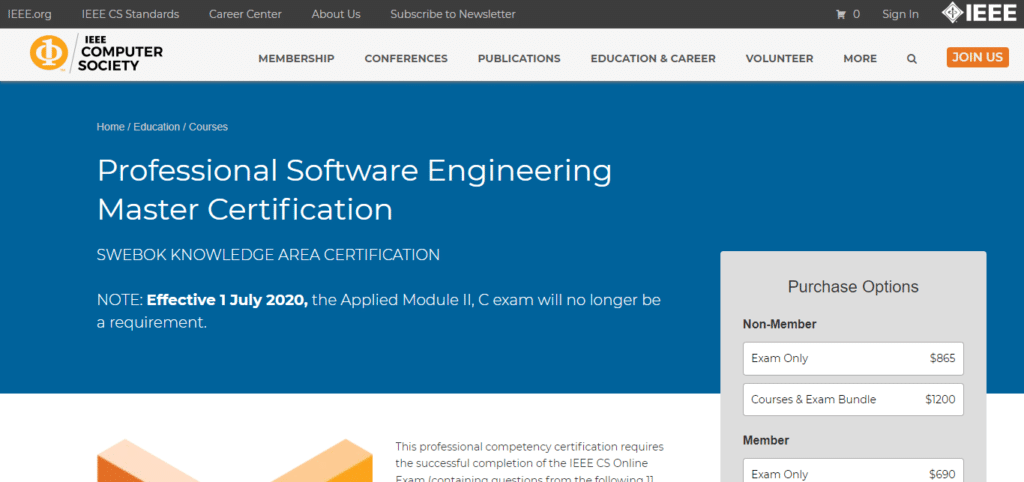 Software Engineering Master Certification (SEMC)