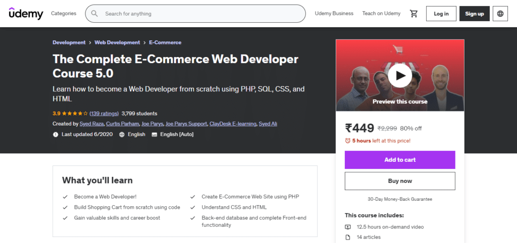 E-Commerce Developer (ECD)