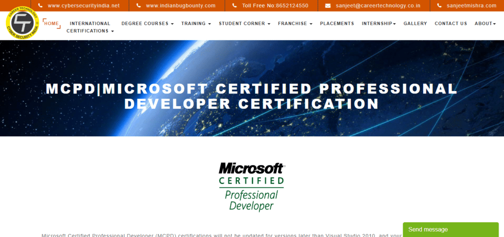Microsoft Certified Professional Developer: Microsoft Visual Studio 2010 (MCPD)