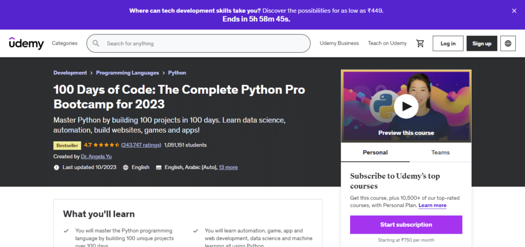 Python Course (Best Software Courses)