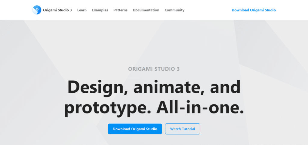 Origami Studio (Best Software For Ui/ux Design)