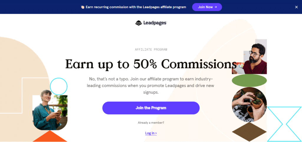 Leadpages (Best Affiliate Program In India)