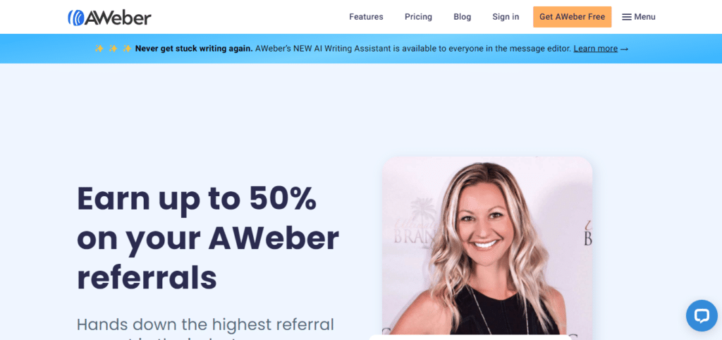 Aweber (Best Affiliate Program In India)