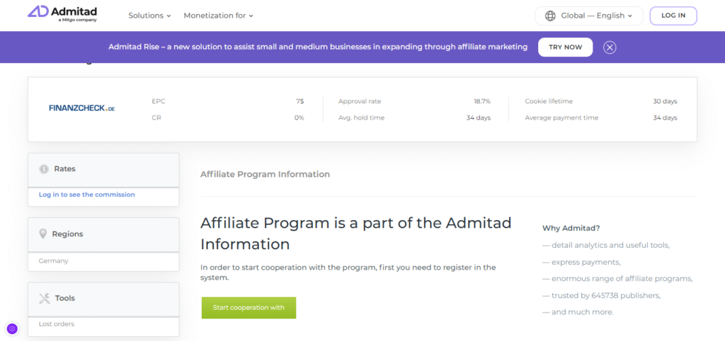 Admitad Affiliate (Best Affiliate Program In India)