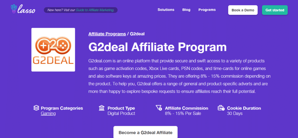 G2Deal (Best Affiliate Program In USA)