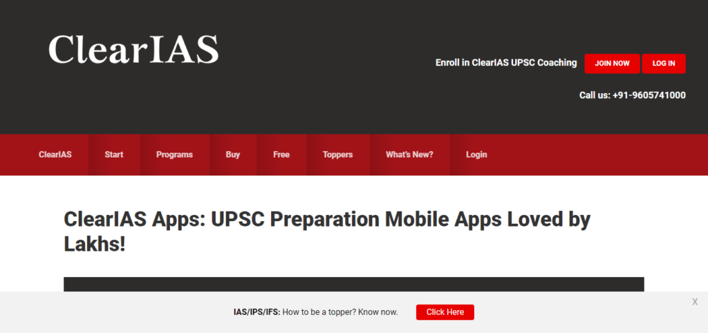 Clear IAS (Best App For Upsc Preparation)