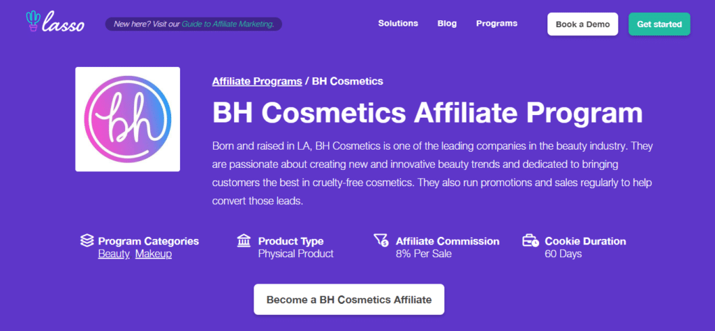 BH Cosmetics (Best Affiliate Programs in United Kingdom)