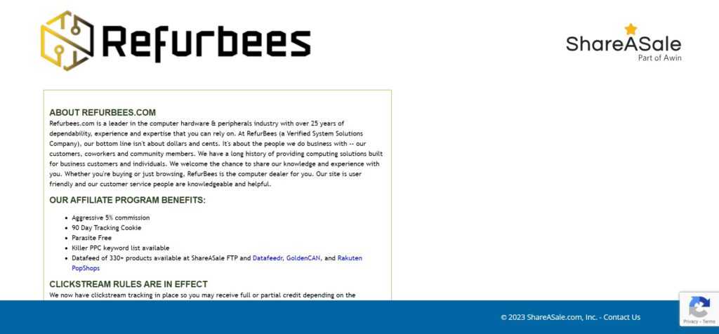 Refurbees (Best Computers Affiliate Programs)