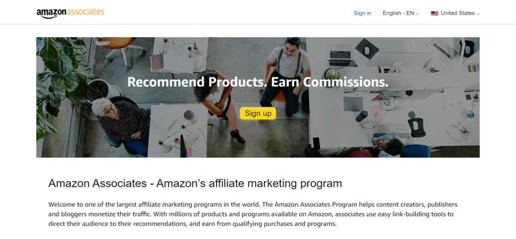 Amazon Associates (Best Computers Affiliate Programs)