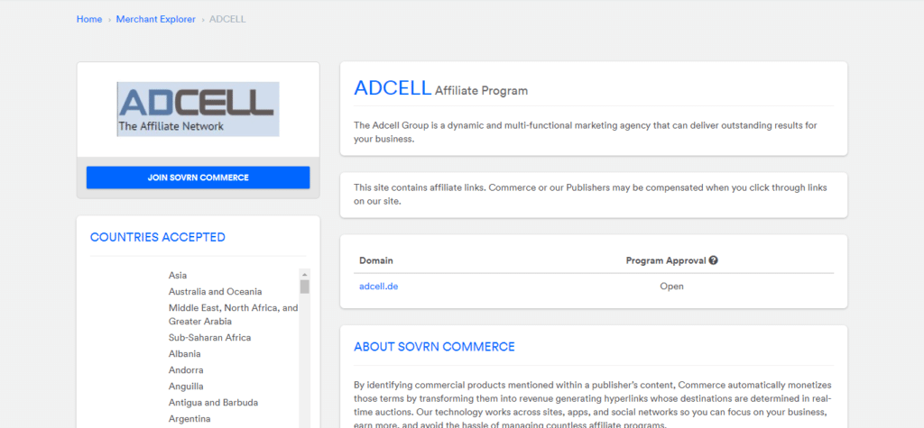 Adcell (Best Affiliate Program In Germany)