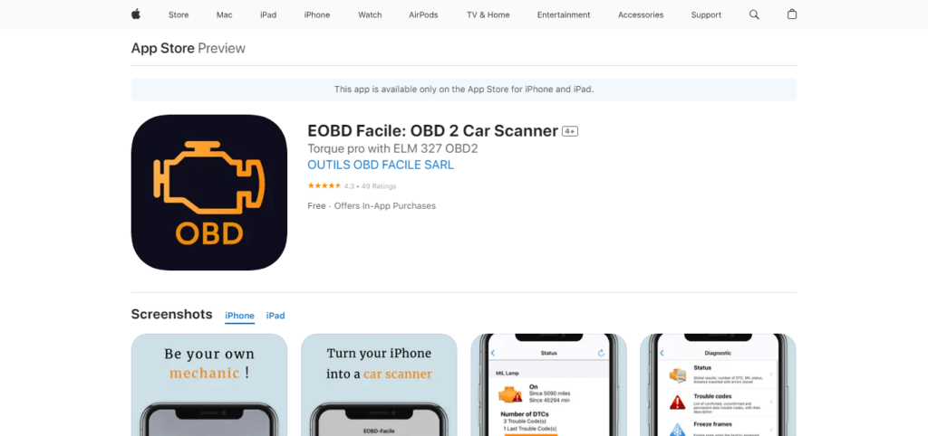 EOBD Facile (Best App For Micro Mechanic)