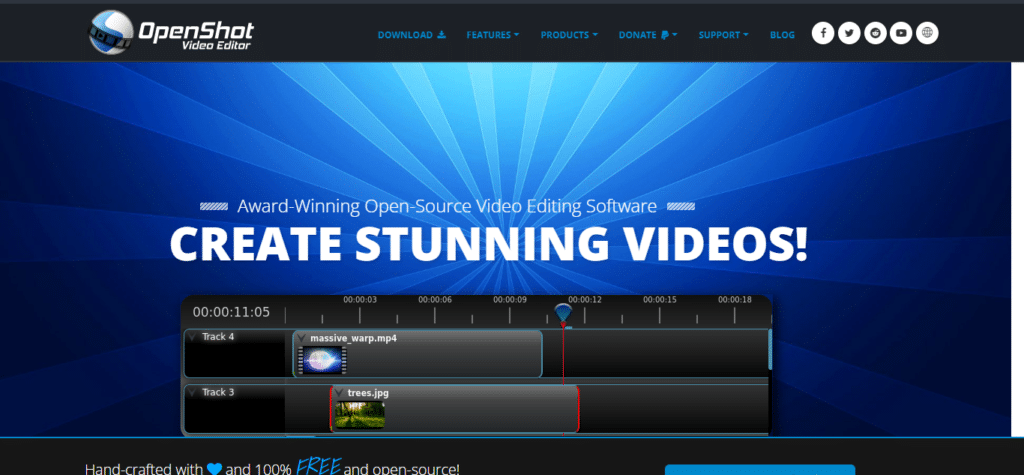 OpenShot (Best Free Video Editing Software No Watermark)