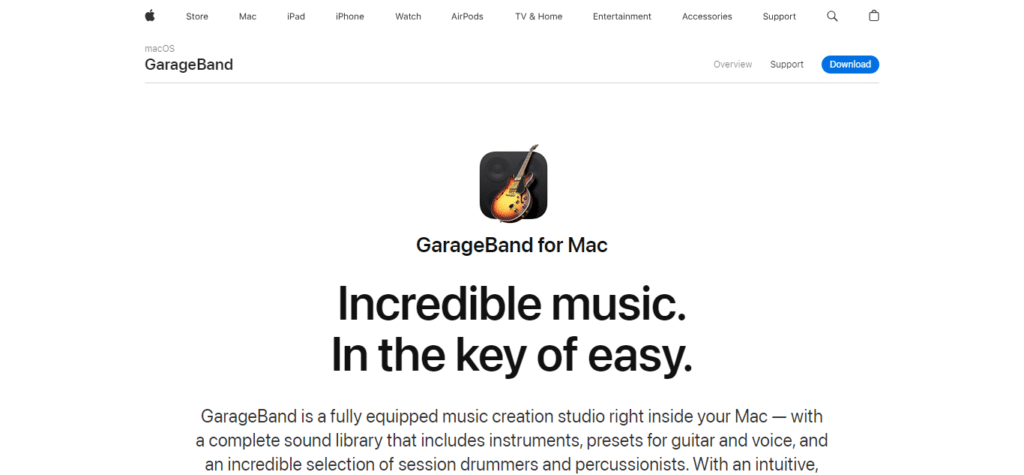 Garageband (Best Beat Making Software)