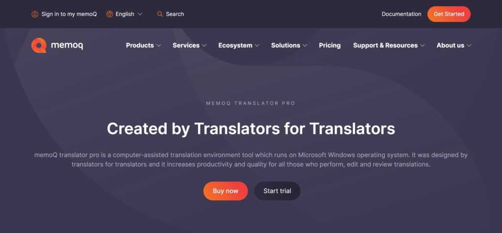 memoQ Translator PRO (Best Ai Translator Apps)