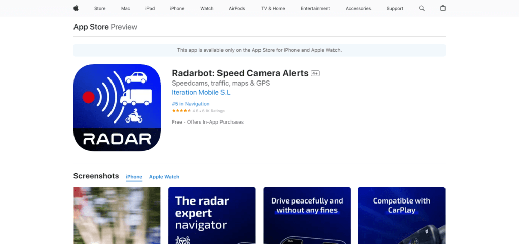 Radarbot (Best Car App)